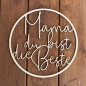 Preview: Türkranz "Mama du bist die Beste" aus Holz