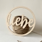 Mobile Preview: Türkranz "liebe" aus Holz