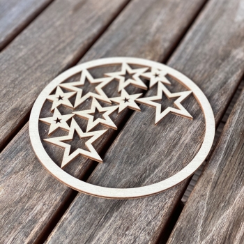 Türkranz "Sterne" aus Holz