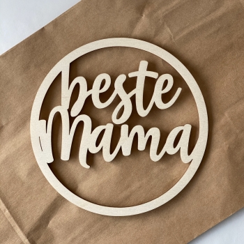 Türkranz "beste Mama" aus Holz