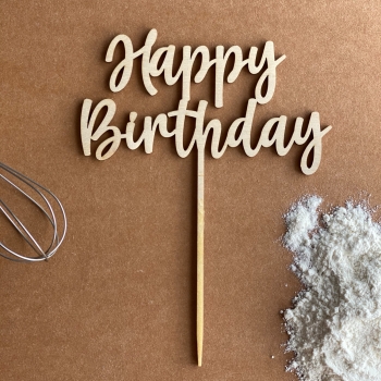 Caketopper "Happy Birthday"