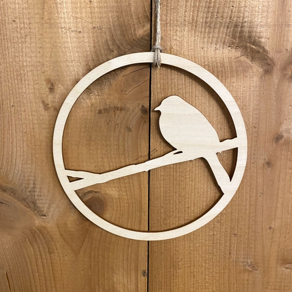 Türkranz "Vogel" aus Holz